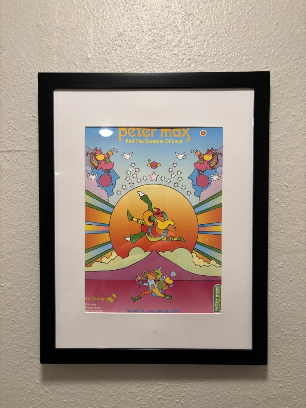 Peter Max Framed 8.5x11 Inch Art Print - The Summer Of Love
